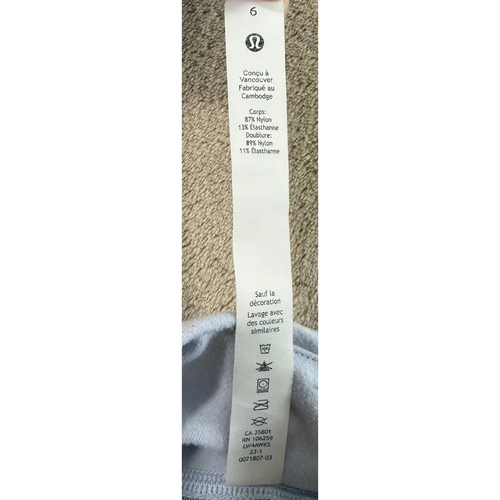 Lululemon Define Jacket Women‎ Size 6 Blue Luon Full Zip Yoga Running Activewear